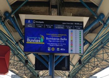 Campaña de prevención de desastres de Bello en el Metro