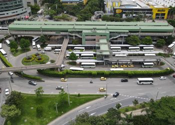 Congestión en la Glorieta de Niquía