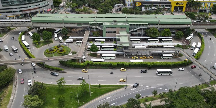 Congestión en la Glorieta de Niquía