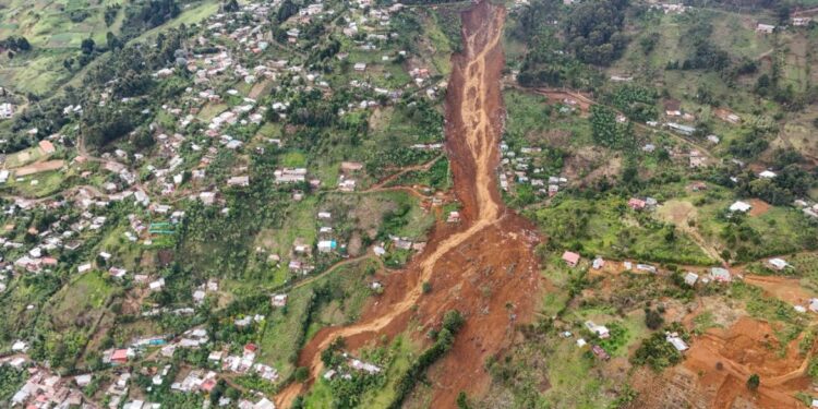 Deslizamiento en Granizal