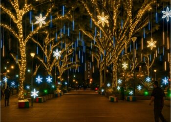 Encendido navideño en Bello.