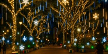 Encendido navideño en Bello.