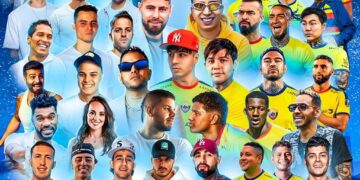 Colombia y Estados Unidos, selecciones de creadores de contenido, se enfrentan este sábado en el Tulio Ospina