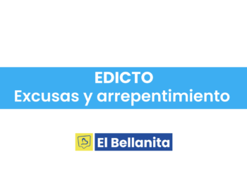 Edicto excusas y arrepentimiento