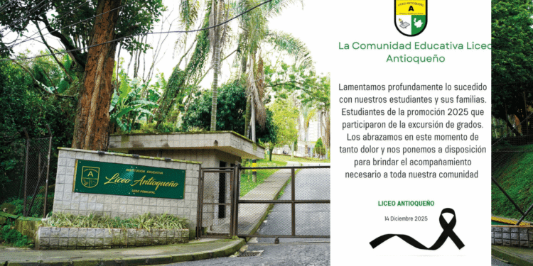 Bus con egresados del Liceo Antioqueño de Bello se accidentó en vía a Segovia