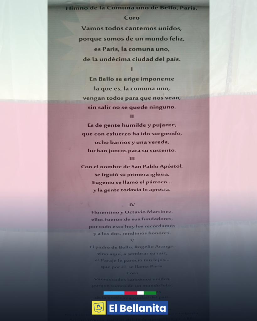 ¿Los conocía? Estos dos barrios de Bello tienen bandera e himno propios
