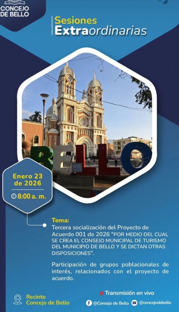 El Concejo de Bello instaló sesiones extraordinarias con la mirada puesta en el turismo local