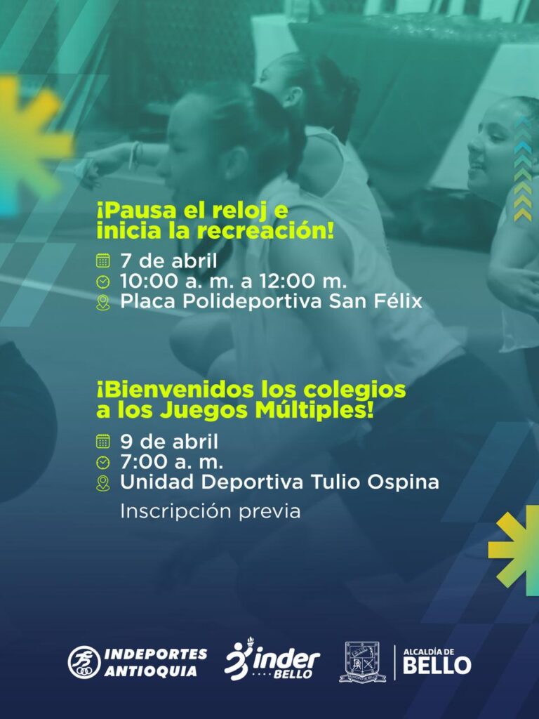Bello celebra la Semana de la Actividad Física con deporte y bienestar